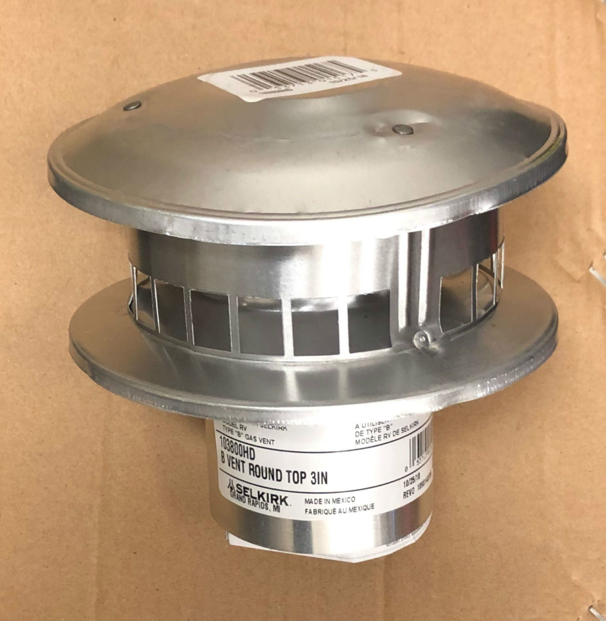 3 inch Rain Cap, Regular or BirdProof Clancy Outdoors