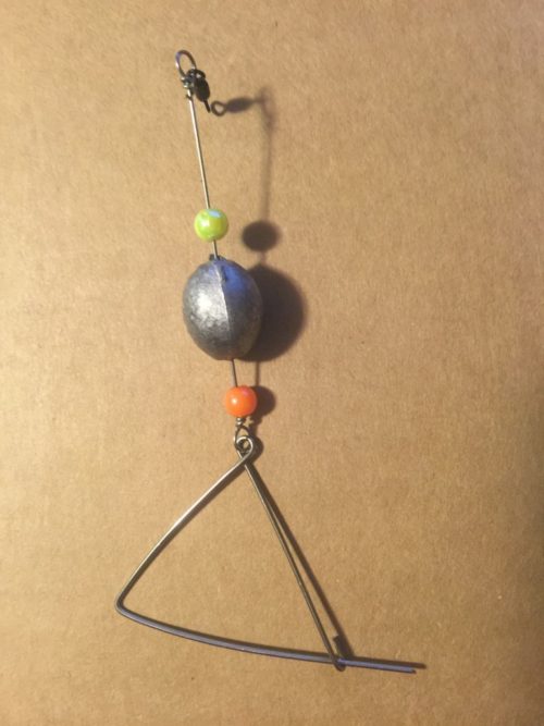 A JB Fish Spearing Pin with a ball on it.