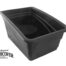 A black plastic container with the Auger Slush Bucket Catch Cover - CC03M on it.
