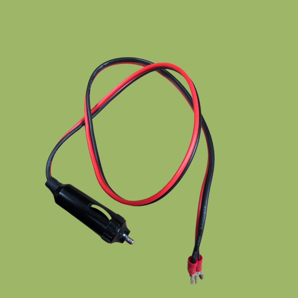 A 12 Volt Adapter for Lindell Auto Jigger; Now with 24 inch Lead Wire with a red and black wire.