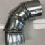 A 3 inch flexible elbow for 90 degree or other bends on a white surface.