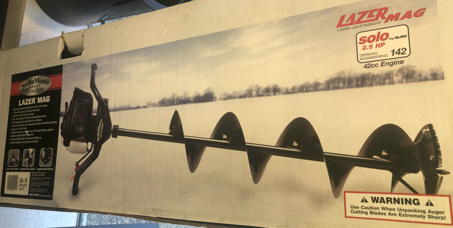 Strikemaster 40 volt 8" or 10" Lithium Ion Electric Ice Auger Reverse