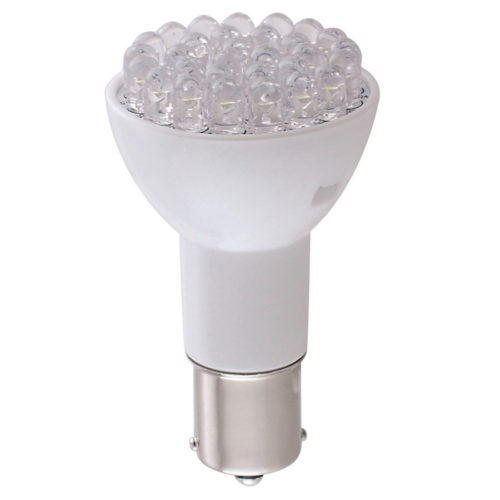 A Green® LongLife™ LED Long-Neck Bulb for Hole Light with 1383/1156 Base on a white background.