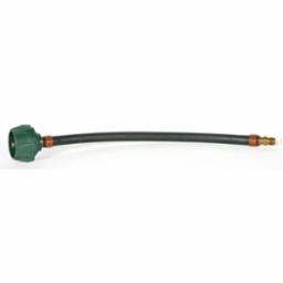 A LP Pig Tail Propane Hose Connector - 20" with a green handle.