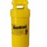 A yellow bucket with the word Intruder BaitKing Live Bait Bucket on it.