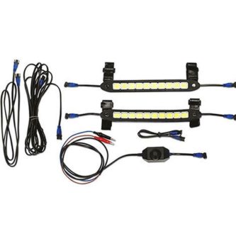 A set of OTTER Pro Xtreme Duty LED Light Kit and wires for a vehicle.