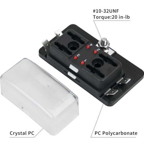 4-Way Blade Fuse Box 12~32V 4-Circuit Fuse Block with Cover for Automotive, Boat, Marine Automotive, Boat, Marine Automotive, Boat, Marine Automotive, Boat, Marine Automotive, Boat-Marine Appliance Electric ApplianceApparel Apparel Apparel P.