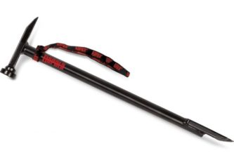 A black Rapala 19" Hammer Chisel with a red handle.