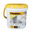 A FRABILL 4822 INSULATED BAIT BUCKET 1.3 gallon with a yellow lid and a yellow bucket.