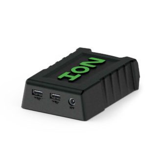 A black ION Power Adapter 40V/12V for G1 ION /33520 device with the word luoz on it.
