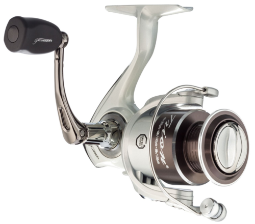 A Pflueger Trion TRI25 spinning reel on a white background.