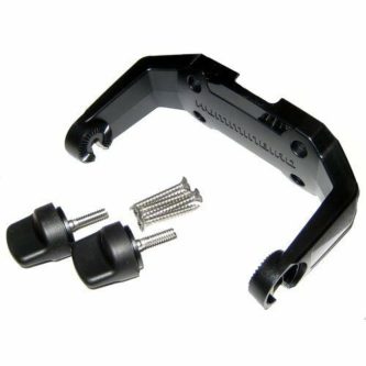 A "Humminbird GM H7 Replacement Mounting Bracket Kit", consisting of a black plastic bracket along with screws and bolts.