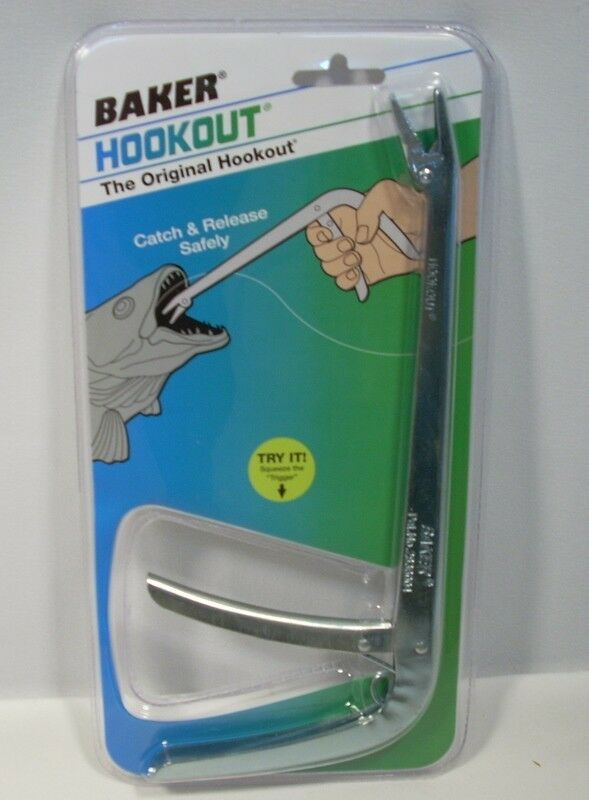 Hook Remover Hook Out Tool Extractor Catch & Release 9-1/2 Steel BAKER 