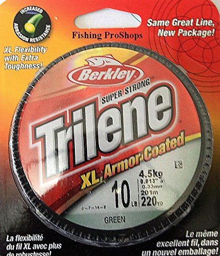 2 Trilene XL Armor Coated 8 lb Test Fishing Line 220 yd ea Green But More & SAVE 