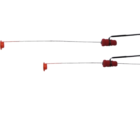 Ice Fishing Rod Tip-Ups, Hands-Free Compact Metal Fish Pole Orange
