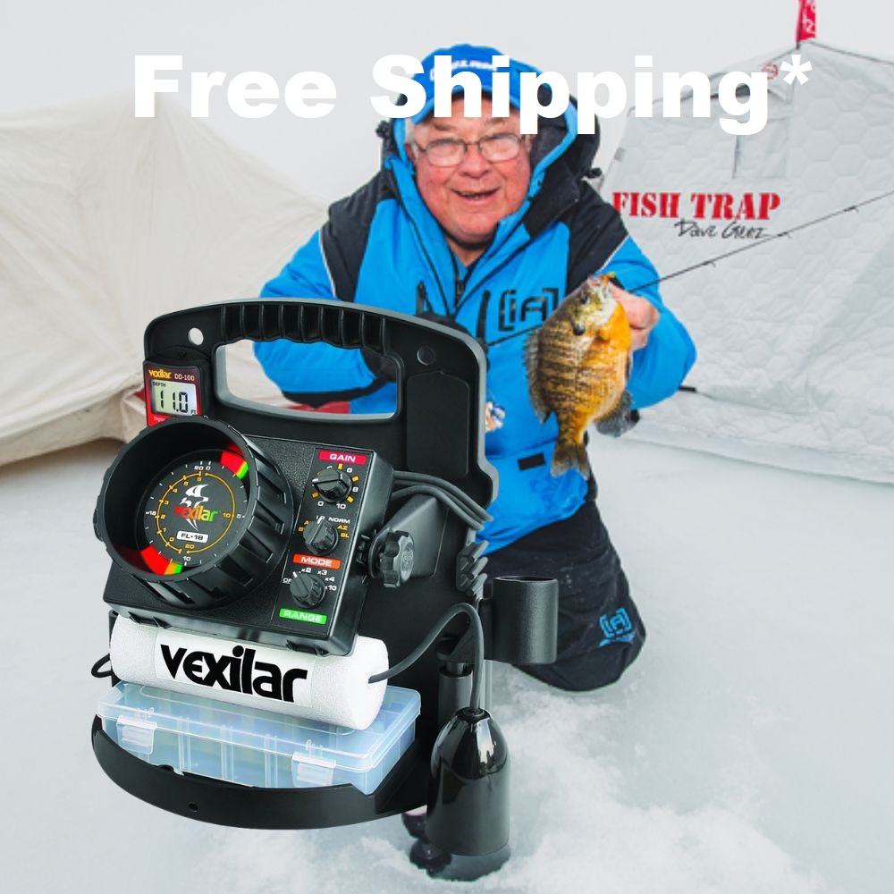 Vexilar FL-18 Pro Pack II with 12 Degree Ice Ducer Flasher Sonar - Clancy  Outdoors