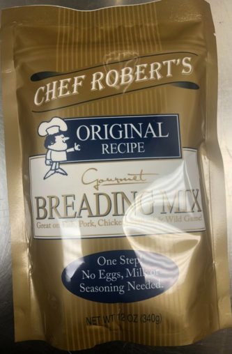 Chef Roberts Breading for fish, chicken and vegetables.