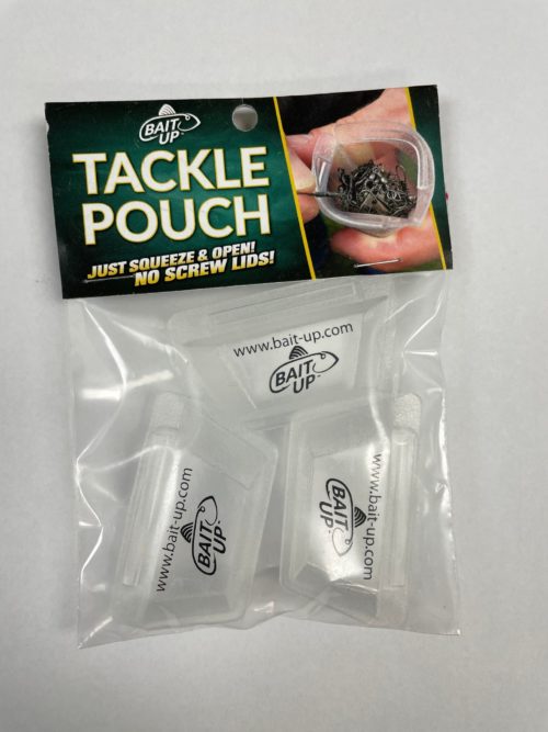Tackle pouches in a plastic bag.