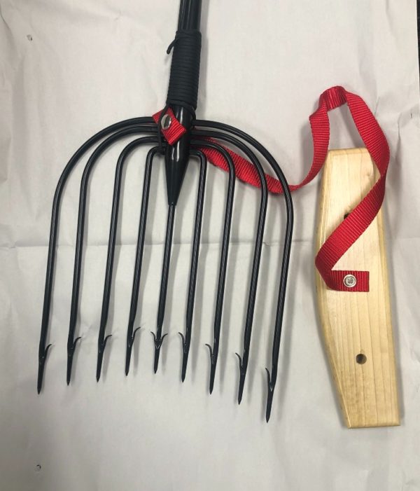 Amish Made Ice Fishing Spear Rounded Head 9 Tines Clancy Outdoors