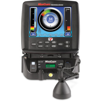 A MarCum® LX-7LI Lithium Combo Sonar System, featuring a fish finder with a digital display.