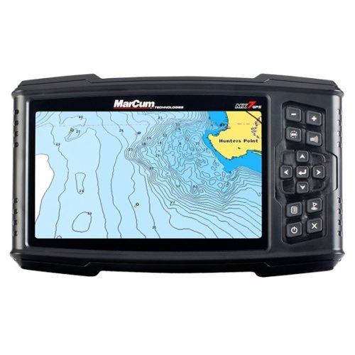 A MarCum® MX-7GPSLI Lithium Combo GPS/Sonar System is shown on a white background.
