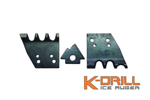 K-Drill K Drill Auger Blades ice abrasive plate set.