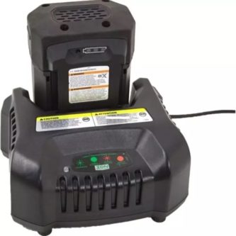 An Ion Battery Charger 30612 with a battery attached to it.