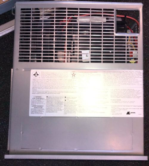 A Suburban SF-35VHFQ 35,000 BTU RV Fish House Forced Air Furnace with a fan attached to it.