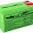 V-200L battery with black and red design.