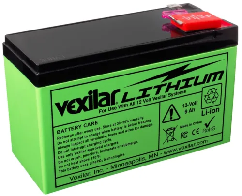 Vexilar 12V 9ah Lithium Ion Battery V100L