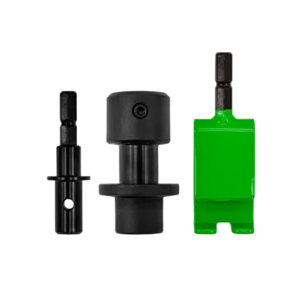 Features Impact-style release system Eliminates need for additional tools when removing/swapping bits Ice anchor installation tool included Durable steel construction Compatible with all ION® auger bit models