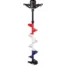 The StrikeMaster Lithium 24V USA Edition Electric Ice Auger delivers the performance you need on the ice in a flashy red, white, and blue design. Featuring an electric DC brushless motor, planetary gear system with a 50:1 gear ratio, this StrikeMaster auger can drill up to 50 holes on a single charge. A deadman safety switch kills the motor instantly, while forward and reverse modes let you work through anything. Impact-resistant long-filament handles provide a solid grip. The business end of this ice auger features a heavy-duty steel shaft with twin serrated stainless steel Lazer™ blades. Full-length segmented flighting uses a proprietary synthetic resin mold, and the Power Point tip keeps the drill in place so it doesn't jump around on you. A magnetic snap cover makes it easy to protect your machine's blades. Powered by a 24V lithium-ion battery with a 3-LED status indicator. Comes with a rapid charging base that brings your dead battery to full in as little as 2 hours. Charger includes cell optimization and smart charging capabilities, plus it's wall mountable. Mfrs. limited 2-year warranty. Electric DC brushless motor Planetary gear system with a 50:1 ratio Forward and reverse modes Deadman safety switch Impact-resistant handle Heavy-duty steel shaft Twin serrated stainless steel blades Segmented flighting made from a proprietary mold Power Point keeps drill in place 24V battery with LED status indicator Wall-mountable charger