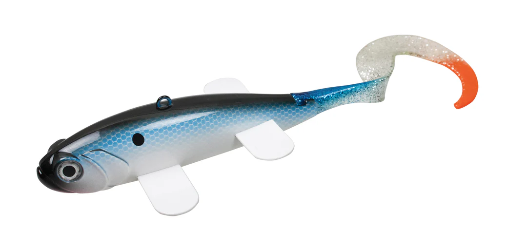 The Pseudo Sucker Spearing Decoy is a new concept in spearing decoys that utilizes a soft plastic tail for added action and realism. The head of the decoy is sculpted to imitate a lifelike sucker and is available in six holographic colors. Available in both single and double tail options, the Pseudo Sucker is the ultimate spearing decoy. Size: Total of 7 inches; 4 inch body and 3 inch tail