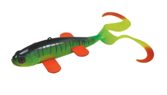 The Pseudo Sucker Spearing Decoy is a new concept in spearing decoys that utilizes a soft plastic tail for added action and realism. The head of the decoy is sculpted to imitate a lifelike sucker and is available in six holographic colors. Available in both single and double tail options, the Pseudo Sucker is the ultimate spearing decoy. Size: Total of 7 inches; 4 inch body and 3 inch tail