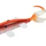 Orange white swimbait soft plastic lure