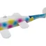 Colorful spotted curly-tail fishing lure