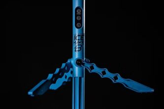 With combined traditional design and modern features, the Ice Hawk Tip-Up is crafted to be durable and reliable, withstanding the harsh conditions of ice fishing. It has been integrated with the latest advancements in fishing technology to improve and enhance the angler's experience. The Original and Bluetooth version have the following; Product Material Injection molded out of 10% Fiberglass Reinforced Polycarbonate. The Body, Legs, and spool are made from this material. Fully Adjustable Line Tension Clip Can be set as light to fish with Wax worms or Euro larvae, all the way to Sucker minnows, and anything in between. Reference marks to quickly adjust line tension for previous baits or set ups. LED Light Tower 3x Green LED lights to notify you when the line has been taken out. Spool Rotation Indicator 2x Blue LED lights flash for every revolution of the spool. This will let you know if the fish is taking line or if the fish has stopped or dropped the bait from a distance. Line Counter Climbing white LED lights after 5 revolutions, 20, and 40. This gives you an idea of how long the fish has had the bait, and how much line is out. Interchangeable Spools Can remove and swap out spools in a matter of seconds to be fishing with another setup. Have all your favorite jigs/lures set up on separate spools. No more tying lines on the ice. Ice Hawk Tip-Up Bluetooth version Revolutionary Mesh Connectivity Connect up to 10 tip-ups to a single smartphone. The tip-ups have a range of 300-600 feet from tip up to tip up, with Mesh technology; they can relay signals between each other — extending communication up to an incredible 3,000 + feet in total. 150-250 feet from phone to tip up. Send commands or receive notifications seamlessly across the network. (Just a remember: since it’s Bluetooth, longer distances may take a moment to relay messages through the chain.) Once paired, your tip-up connects only to your phone, ensuring privacy and security. To share or reassign it, simply release it in the app while powered on — no one else can connect without your permission. Power and Performance We highly recommend lithium batteries for maximum performance. Average runtime: ~30+ hours (depending on light usage). Smart 2-Way Controls via App Take full command of every feature — right from your phone: Flashlight Red Beacon Light with adjustable brightness ️ Stealth Mode (no lights or sounds) Rename each tip-up (unlimited renames) LED Mode: 180° or 360° Buzzer on/off Reset Tip-Up Disable Alerts Firmware Updates Plus, stay informed with real-time spool rotation updates, battery life indicators, and a catch timer to track how long a fish has your bait. Included Electronic Tip-Up, Spool, Legs(Original-Black Legs/Bluetooth-Blue Legs), 2x Line Clips. Not Included 2x AA Batteries, Bobber Stops.